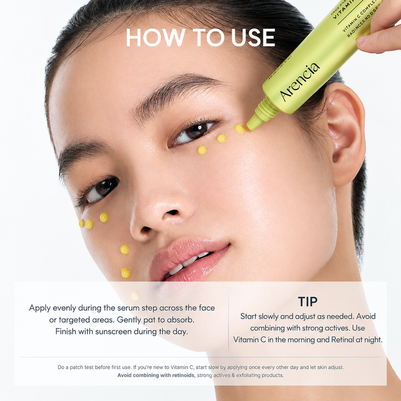 Arencia Vitamin C Booster Shot 30ml | Brightening & Radiance Serum zaviro
