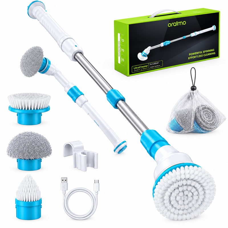 3-in-1 Cordless Electric Spin Scrubber | Deep Cleaning Power Brush zaviro